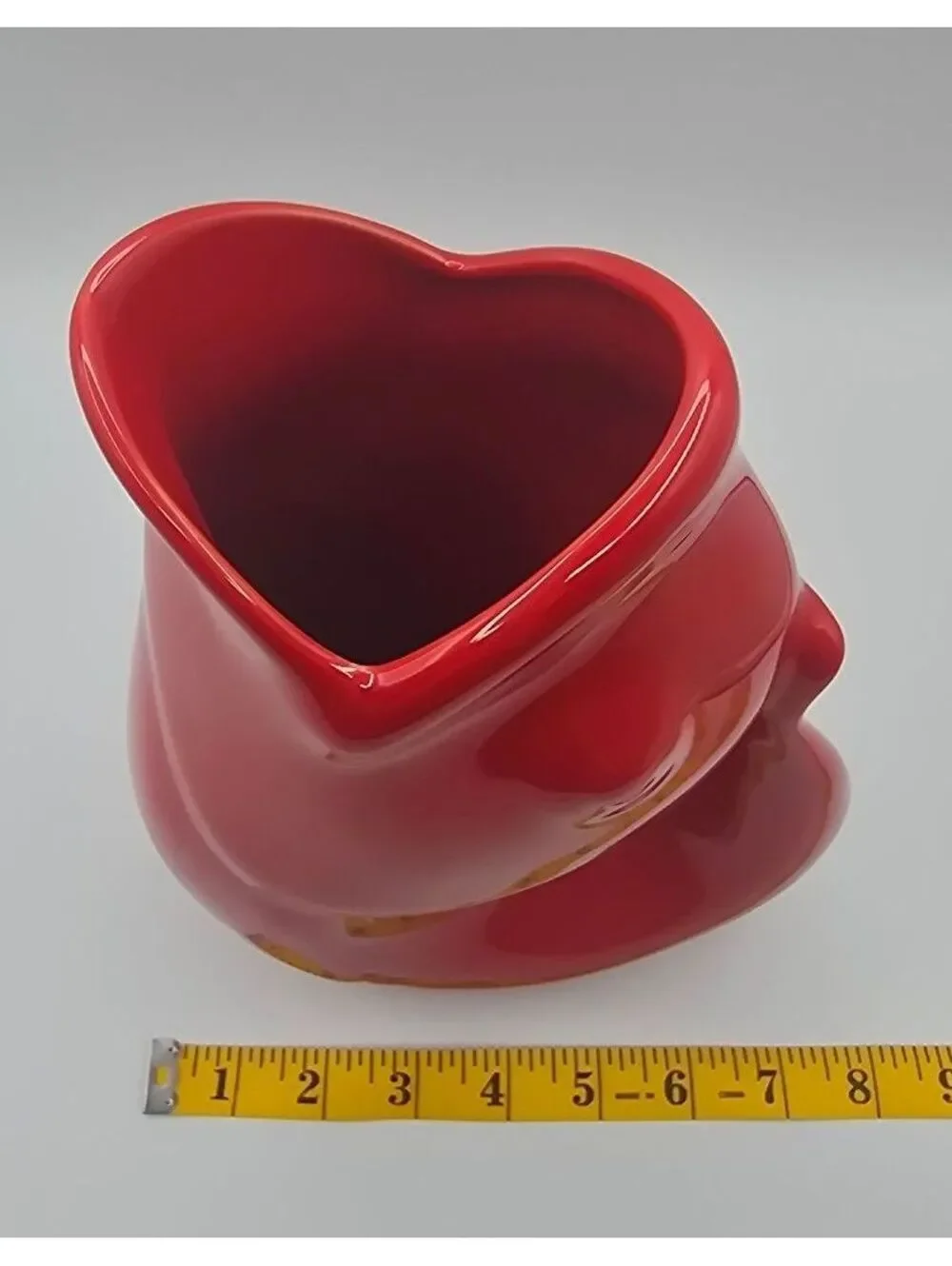 Vintage GurglePot Large Red Fish Pitcher Vase 42 oz Ceramic Gluggle Jug